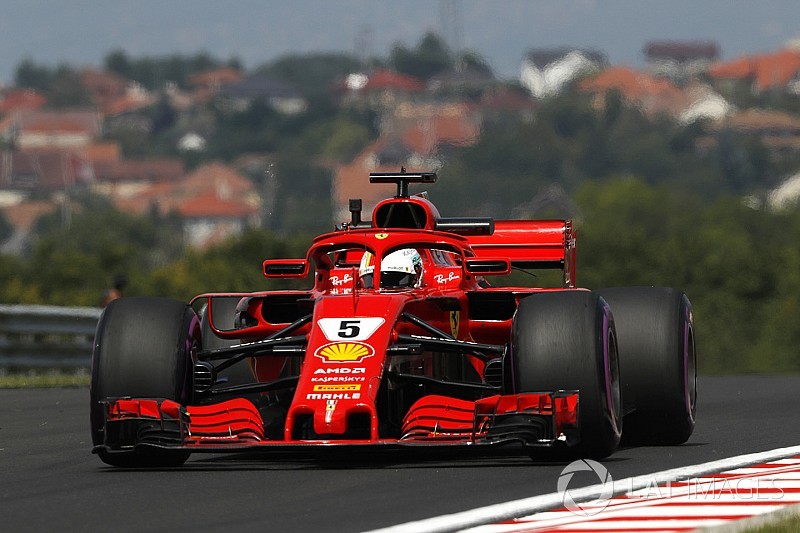 f1-hungarian-gp-2018-sebastian-vettel-ferrari-sf71h-8670570[1] - autospeednews.com - Hungarian GP: Vettel tops FP2 as Mercedes trails rivals