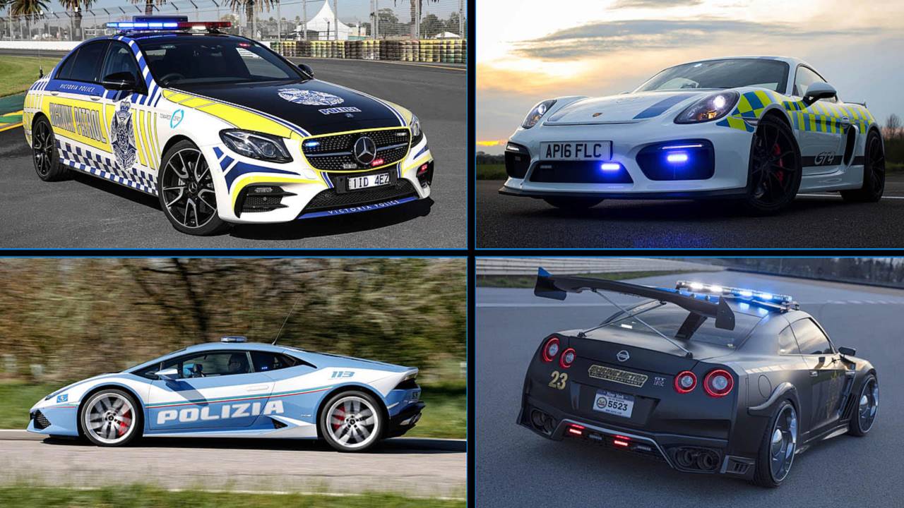 mosaico-coches-de-policia[1] - autospeednews.com - 14 Cool Police Cars From Around The World (And 3 That Kinda Suck)