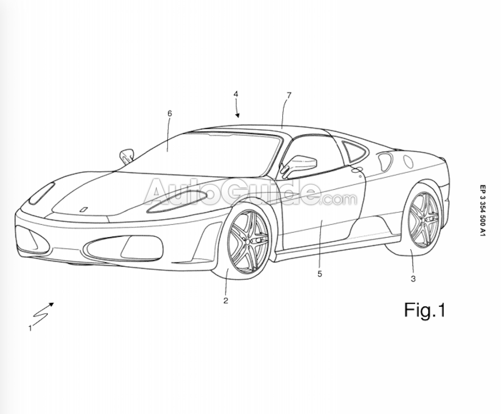 Ferrari-Targa-Top-Patent-1[1] - autospeednews.com - Ferrari Targa Top Design Patented